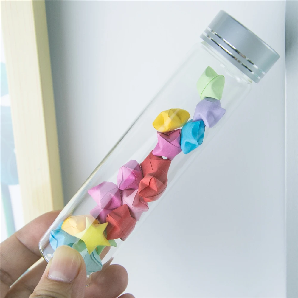 60ml Reusable Crafts Present Jars Cosmetics Packing Glass Bottles Empty Test Tube Carnival Gifts Process Fashion Vials 12Pcs