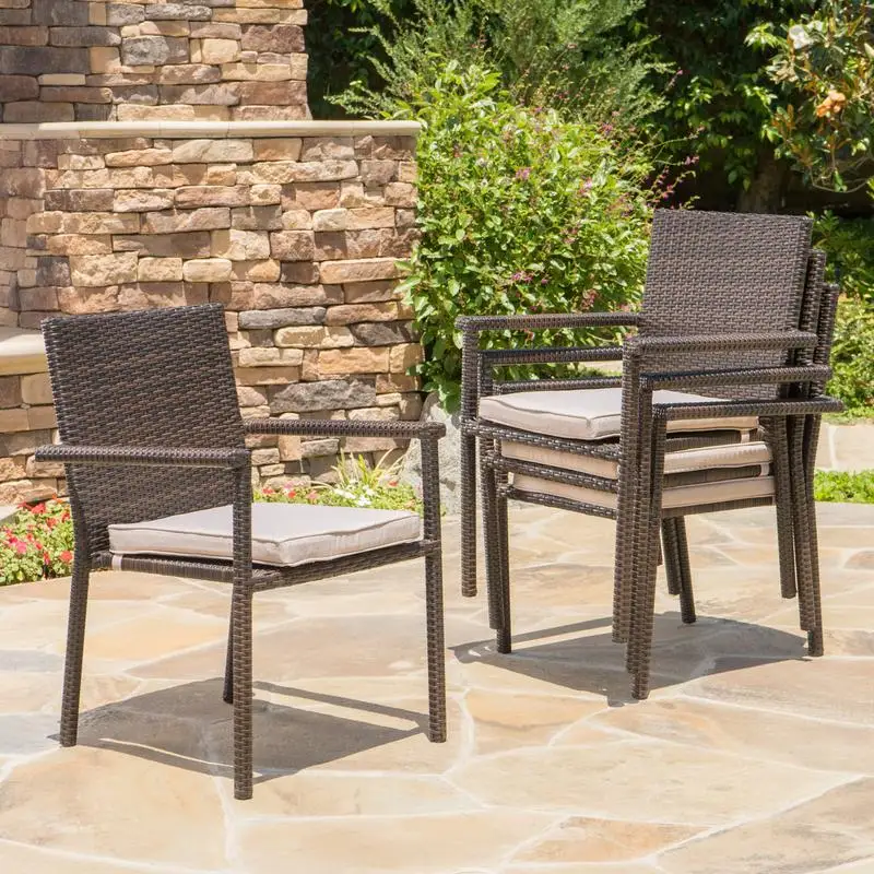 

Multi-Brown Dining Chair with Cushion, 1PC - Elegant and Comfortable Seating for Any Space