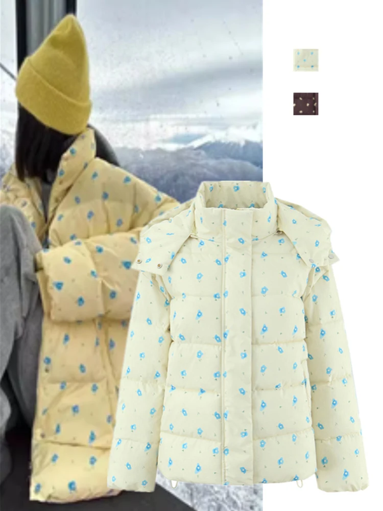 

Корейское милое свободное теплое хлопковое пальто с капюшоном Jaet Bread Sle, утягивающий открытый кардиган, верхняя одежда в стиле ретро для колледжа