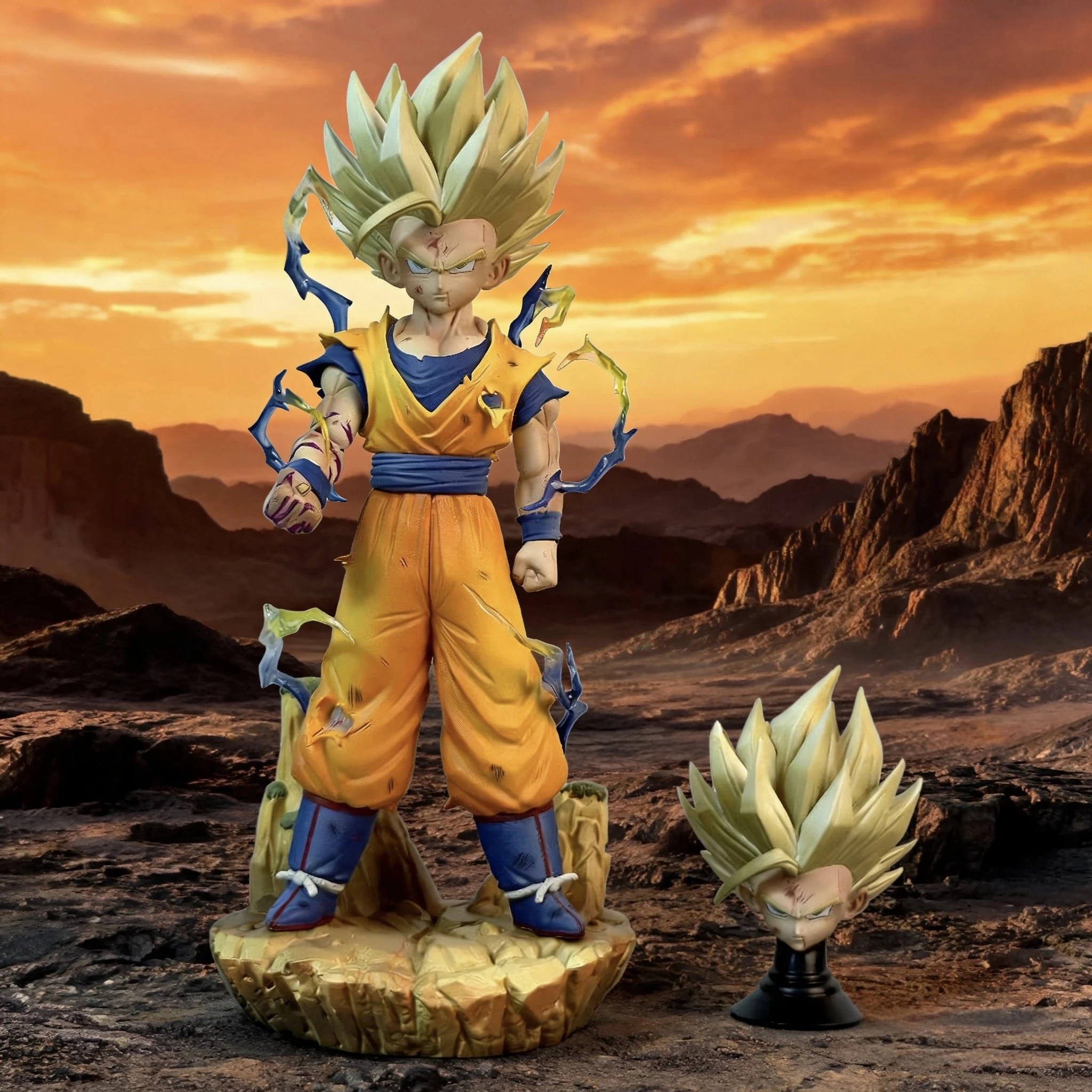 28cm 11,2 Zoll Anime Son Gohan Actionfiguren PVC-Statue Desktop-Ornament Sammlerstück Statuenmodell Dekoration Zimmer Spielzeug Geschenke