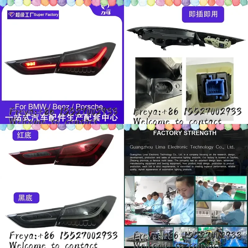 Suitable for 20-23 CLA taillight assembly W118 modified new LED running light steering rear taillight