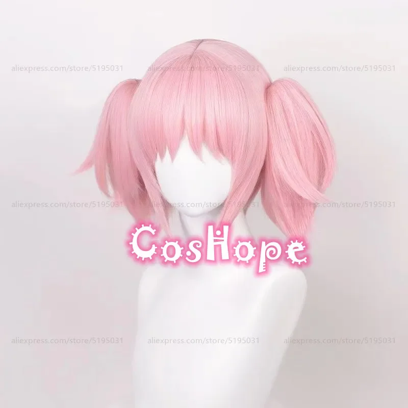 Kaname Madoka Cosplay Wig 30cm Pink Wig Cosplay Anime Cosplay Wigs Heat Resistant Synthetic Wigs