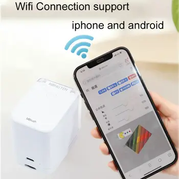 Přenosná ruční inkoustová tiskárna Kongten Mbrush pro potraviny, mini jedlá barevná inkoustová tiskárna čárových kódů, dortů a makaronů, kávových produktů 8 nejlepší prodej tiskárny na dorty - №6