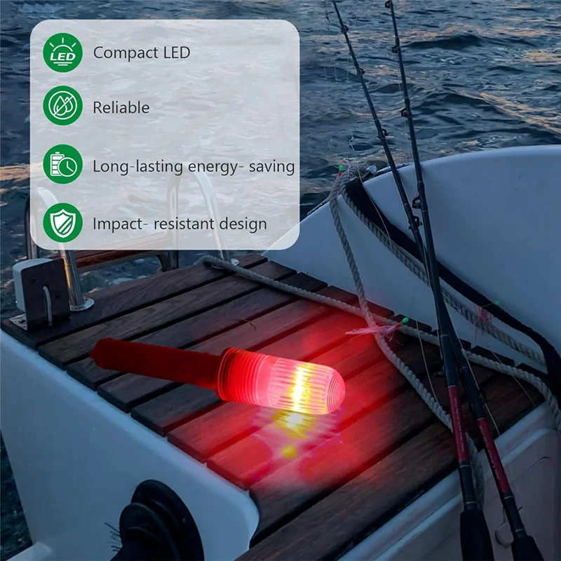 MOPHE-3Pcs bengalas para barcos, Kit de seguridad impermeable para barcos, señales de emergencia para navegación, redes de pesca para barcos de pesca, boyas