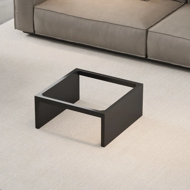 Minimalist Suspended Coffee Table Leg Luxury Rock Slab Marble Square Base Metal Support Bracket Elegant Furniture Hardware