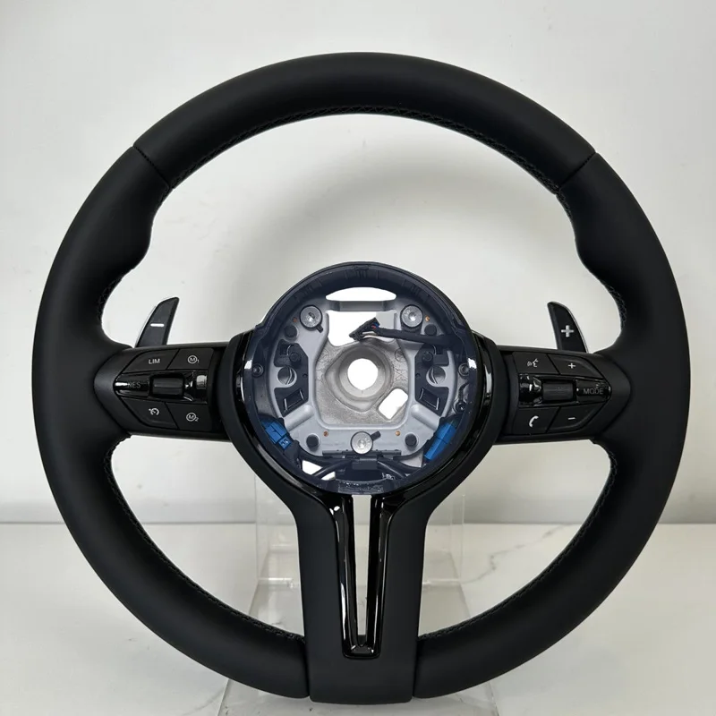Interieur M Serie Lederen Stuurwiel Voor BMW M3 M5 F20 F22 F23 F30 F33 F34 X1 F48 X5 F15 X3 F25 F80 E90 E70 E84 Met Peddels