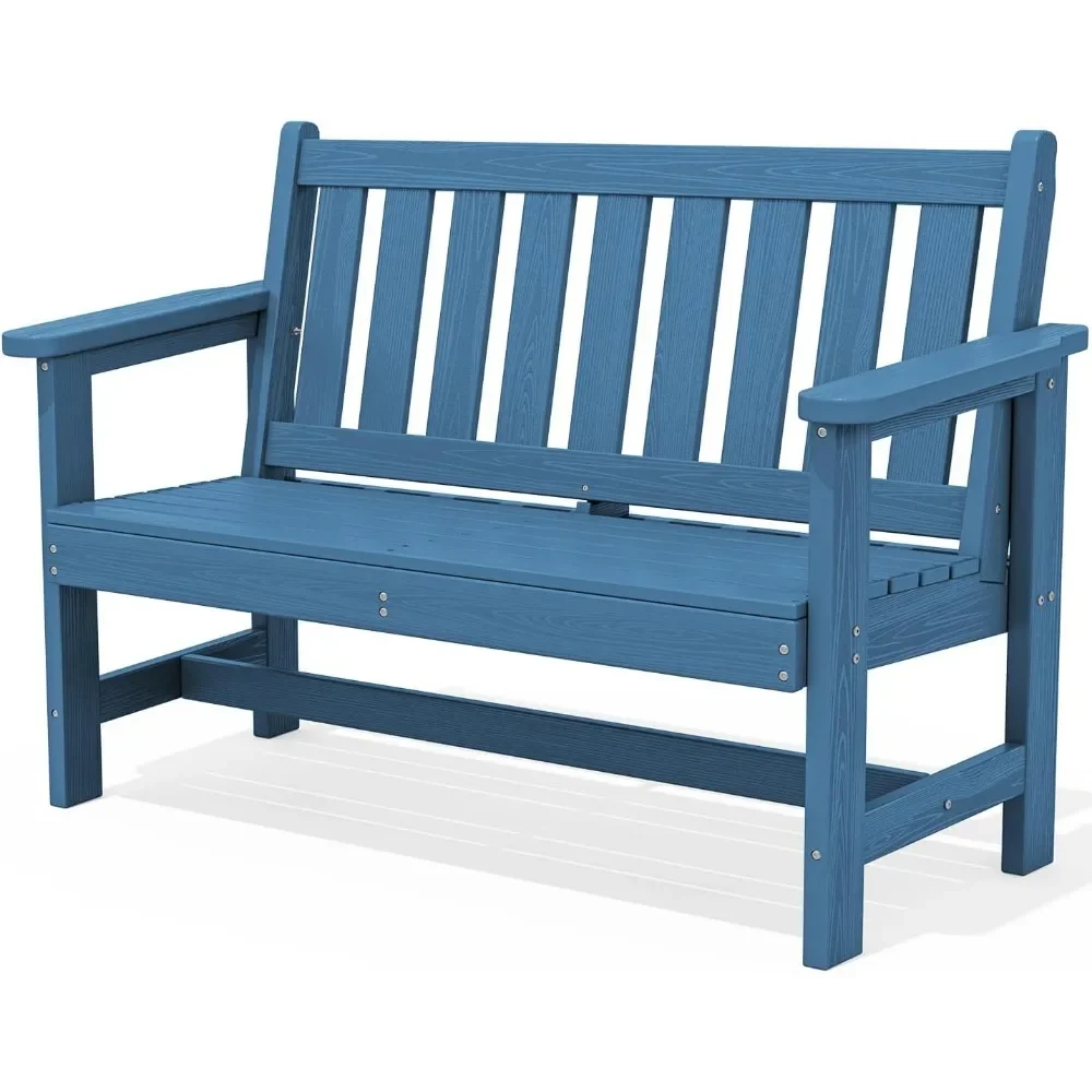 

Уличная скамейка, Уличные скамейки HDPE, устойчивые к атмосферным воздействиям, Садовая скамейка с грузоподъемностью 660 фунтов, Скамейки для патио для улицы, сада