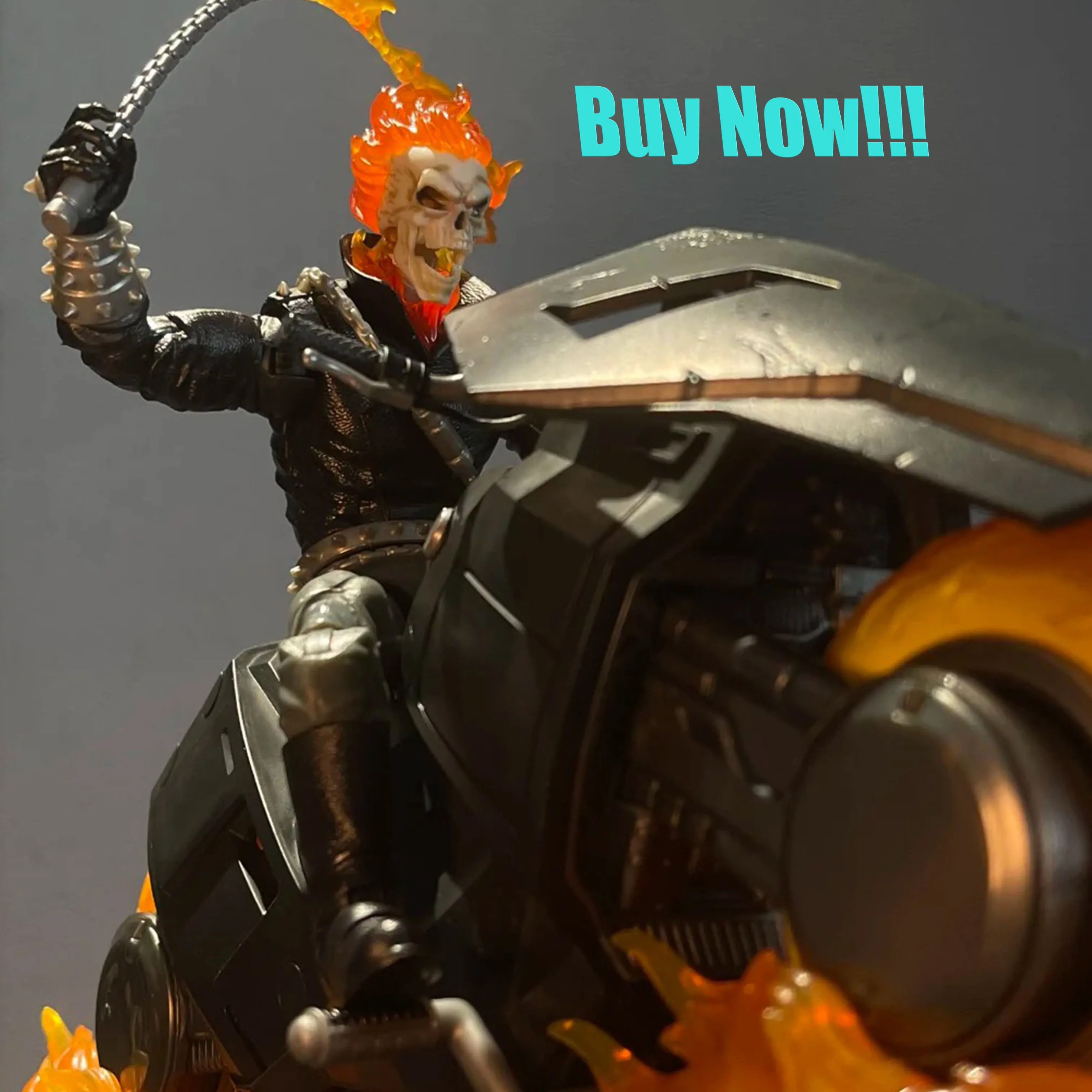 

85th KO Anniversary Ghost Rider & Hell Cycle 6'' Articulated Set Action Figure Anime Figure Collectible Model Edition Toys Gift