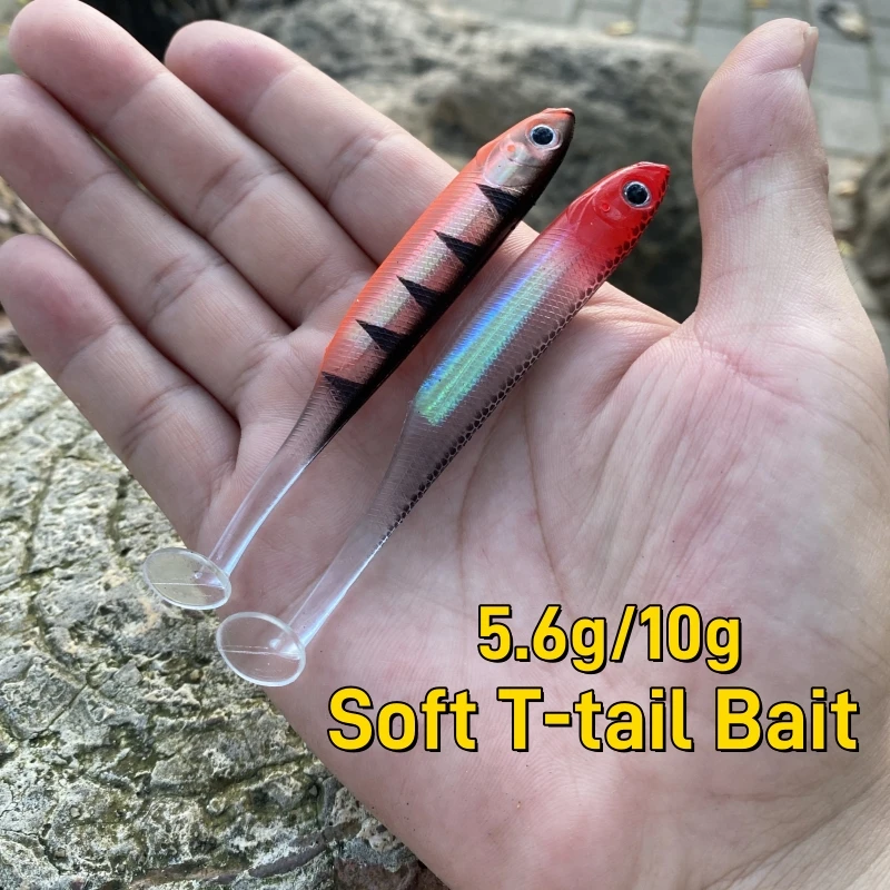 3D Fish Scale Soft Bait Fishing Lure Set with Lead Jig Head Hook for Bass Trout Fishing Tackle  T Tail for Saltwater Fishing