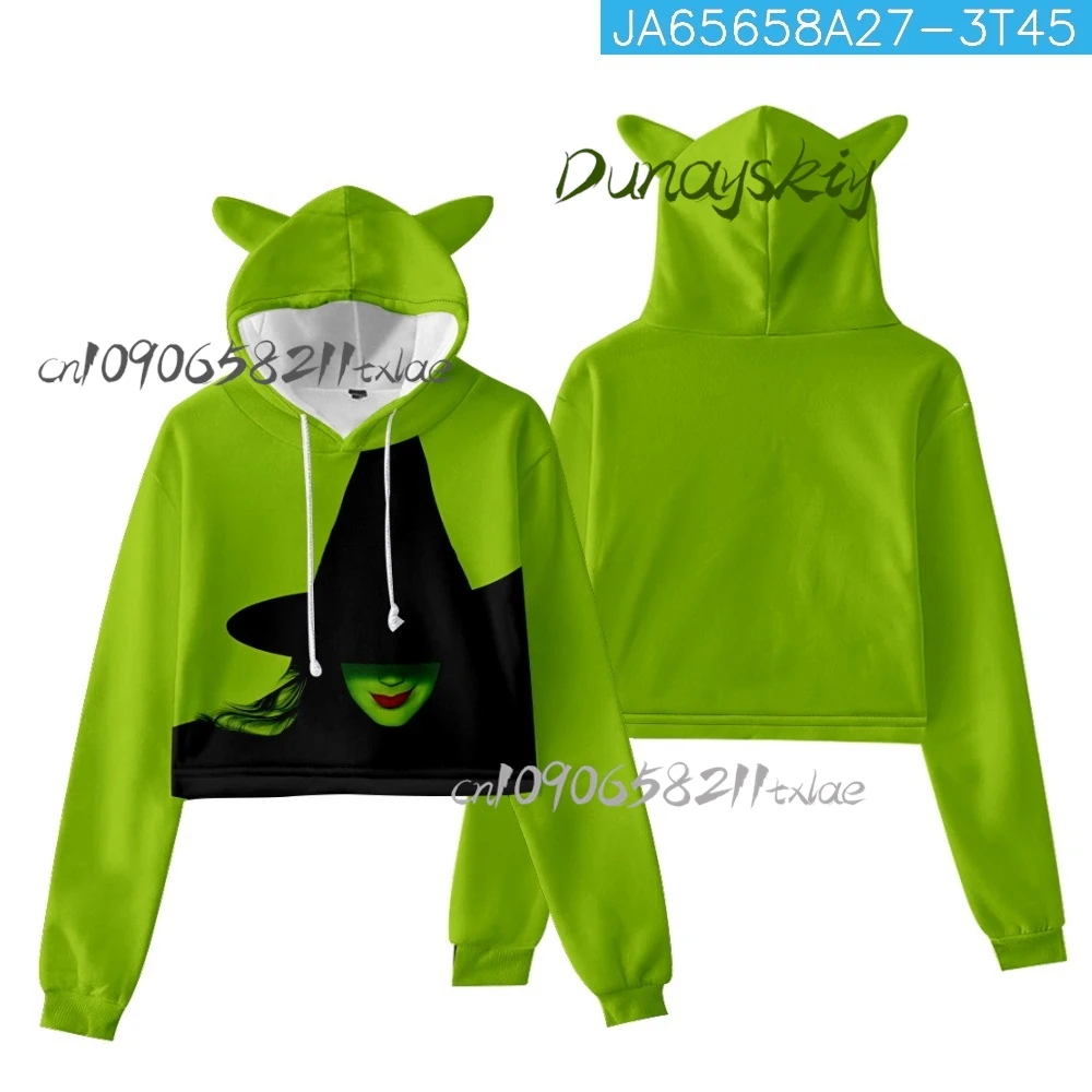 WICKED The Musical Elphaba 3D Print Oversized Women/Men Hoodie Sweatshirt Streetwear Hip Hop Pullover Hooded Jacket Outerwear