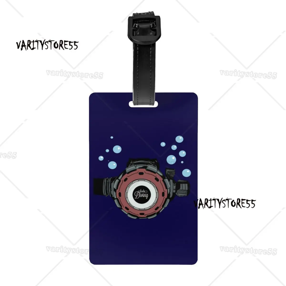 Scuba Diving Regulator Luggage Tag Dive Diver Travel Bag Suitcase Privacy Cover ID Label