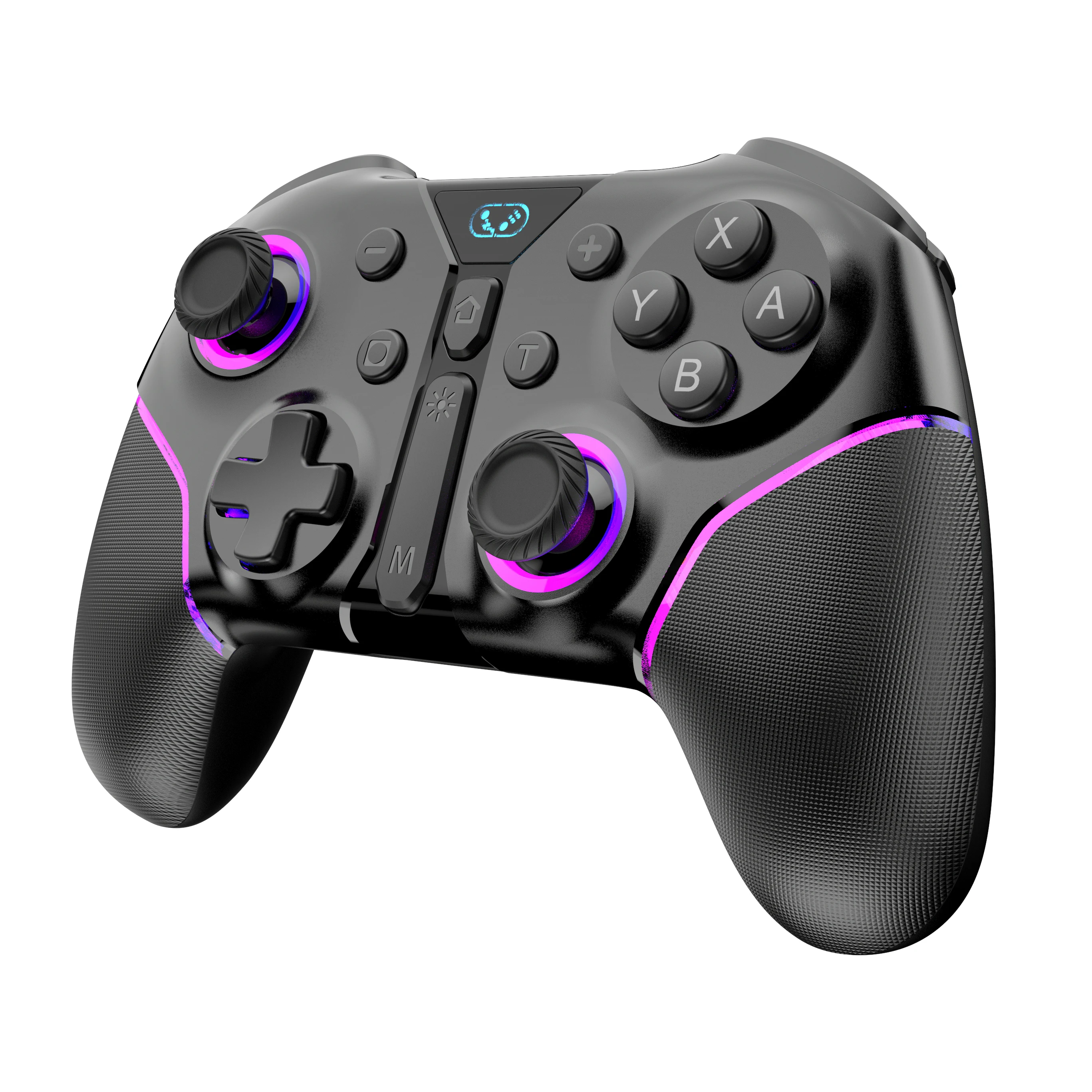 Manette de jeu pour Switch, OLED, Lite, PC, iOS, Android, contrôleur SKT-7048 avec RGB, Bluetooth, Virbration, Turbo