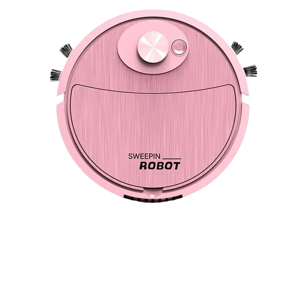 USB Charging Smart Vacuum Cleaner 3 in 1 Sweep Suction Mop for Home Floor Cleaning Compact Design 5.4 cm Height Plastic