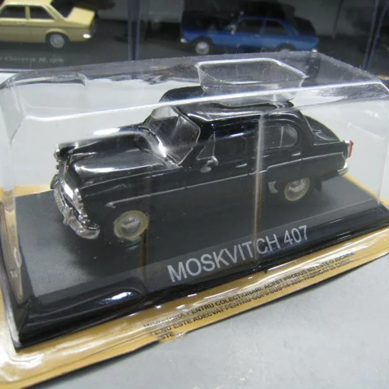 Diecast MOSKVITCH 407 Car Model Toy 1:43 Static Model Classic Soviet Union Russia Taxi Alloy Car Van Model Toys for Collection