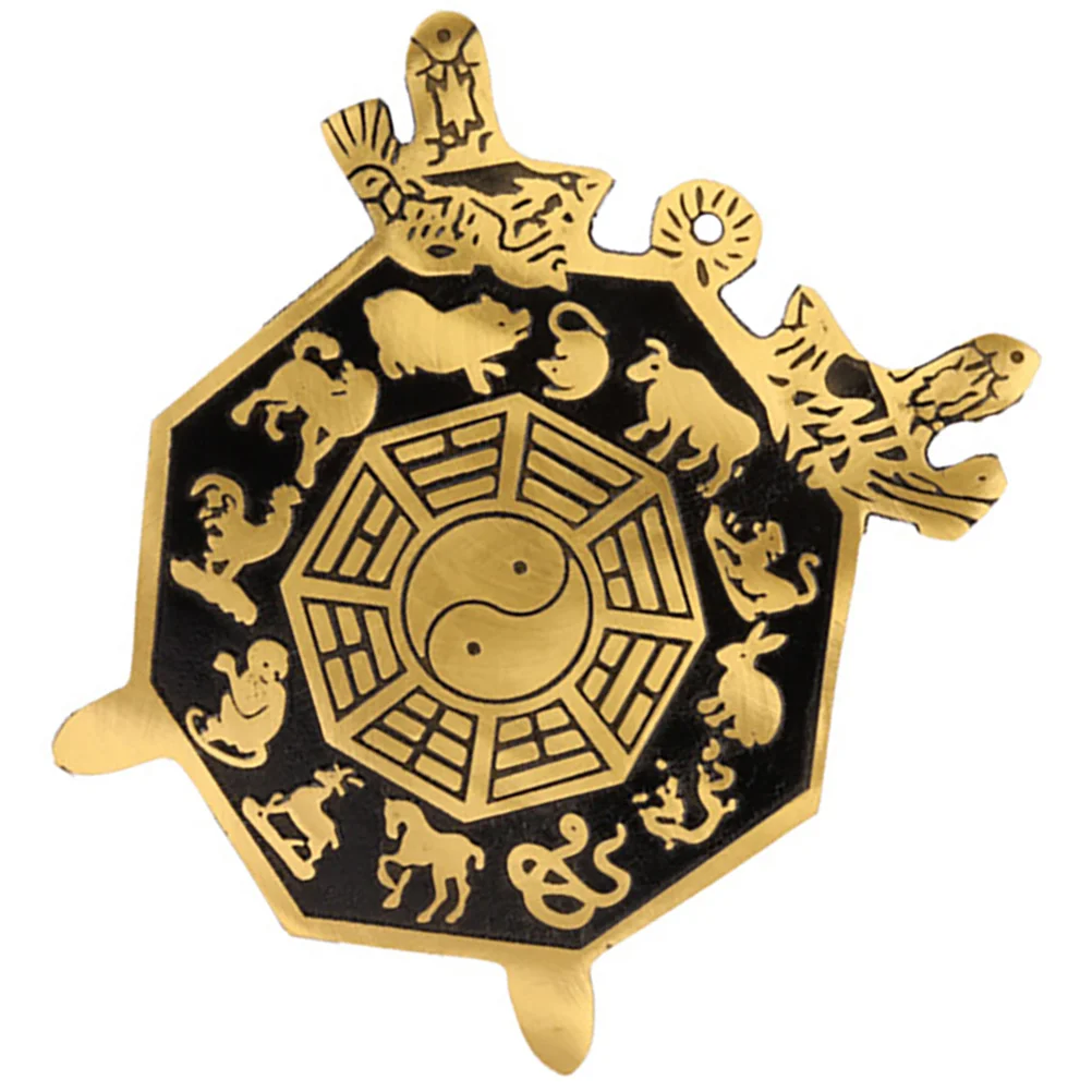 

Eight Trigrams Mirror Brass Craft Exorcism Home Decorative Ornament Blessing Pendant Wall Hanging Temple Decor Auspicious Brass