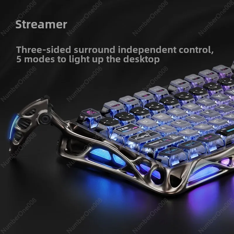 75K1Pro Mechanical Keyboard Cyber Customized Aluminum Alloy Wireless Gaming Gaming Mouse