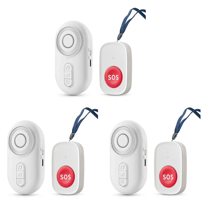 

【RECOMENDAR】3X Caregiver Pager Wireless Nurse Call Buttons For Elderly Monitoring SOS Alert System Portable Alarm Call Bell