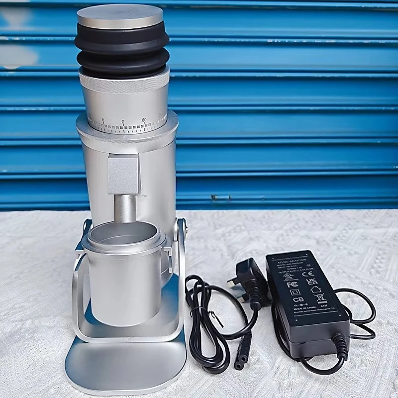 Moedor de café elétrico profissional de dose única automático com liga de alumínio portátil para uso doméstico moagem de milho premium