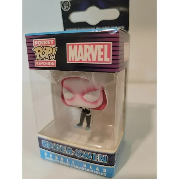 Funko mais recente chegada da série do homem aranha gwen chaveiros thor chaveiro capitão américa figuras de ação brinquedos com caixa