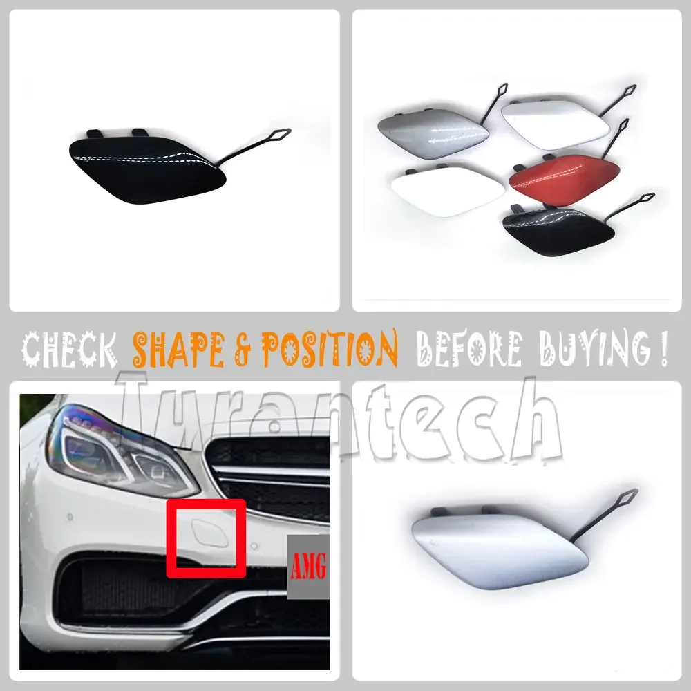 

Front Tow Cover for 14-16 Mercedes-AMG E W212 E63 E63S 63AMG Sedan S212 Touring bumper towing hook Eye Cap