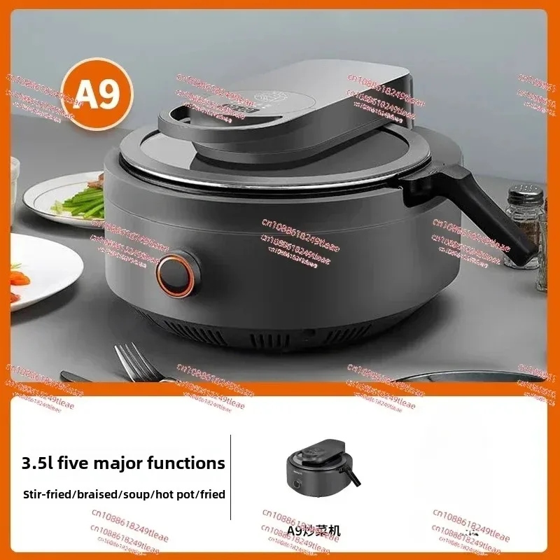 CJ-A9 220V Intelligent Cooking Machine, Food Mixer, Frying, Simmering, And Cooking Separate Non-stick Pan, Easy to Clean 3.5L