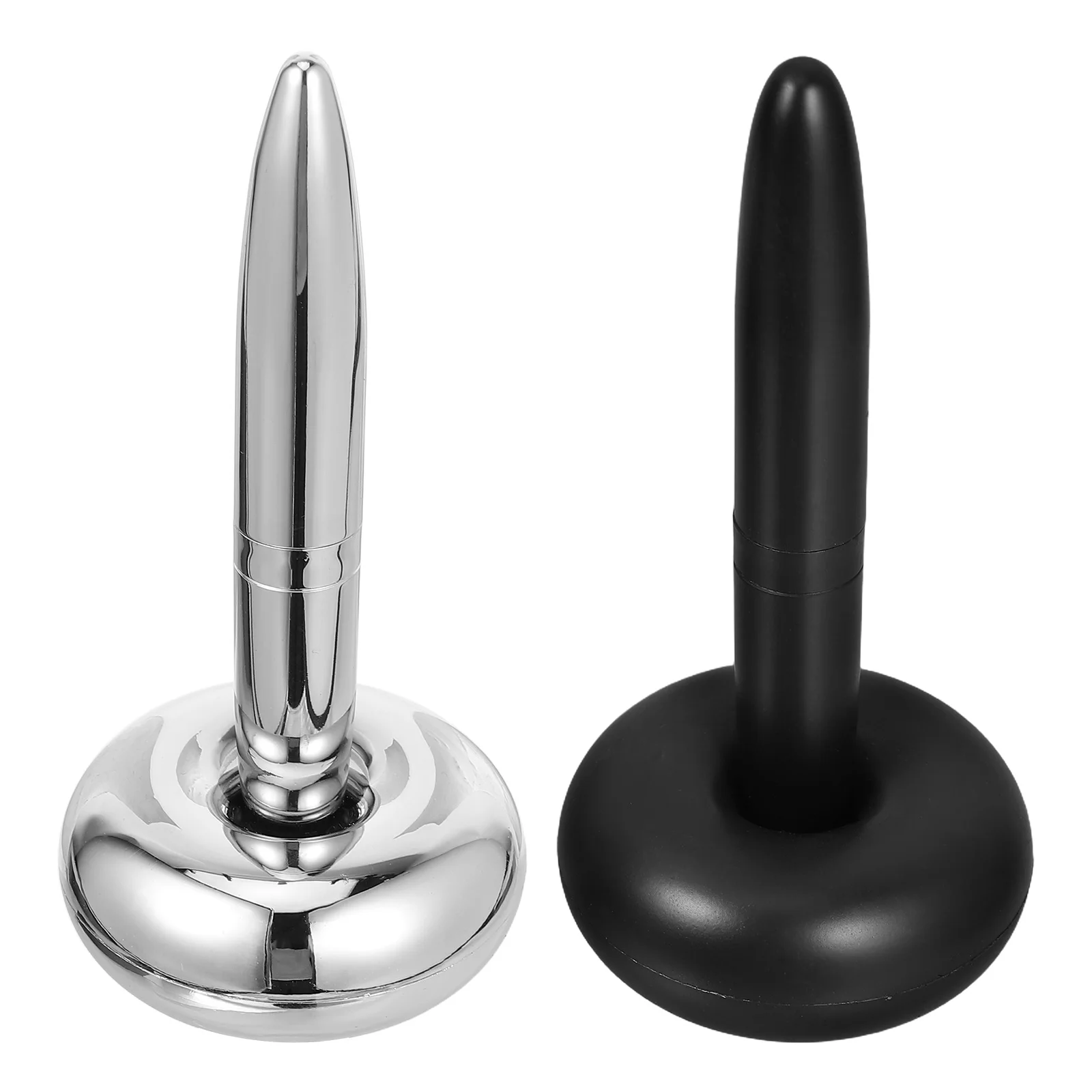 

2pcs Signature Pen Elegant Magnetic Floating Ballpoint Metal Pen Office Desk Gifts Reliable Material Practical Tool