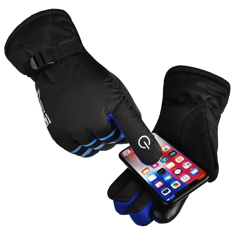 Winter Gloves for Men Snow Gloves Outdoor Ski Motorcycle Men\'s Cycling Gloves Touch Screen Non-slip Warm Ski Gloves Women Winter