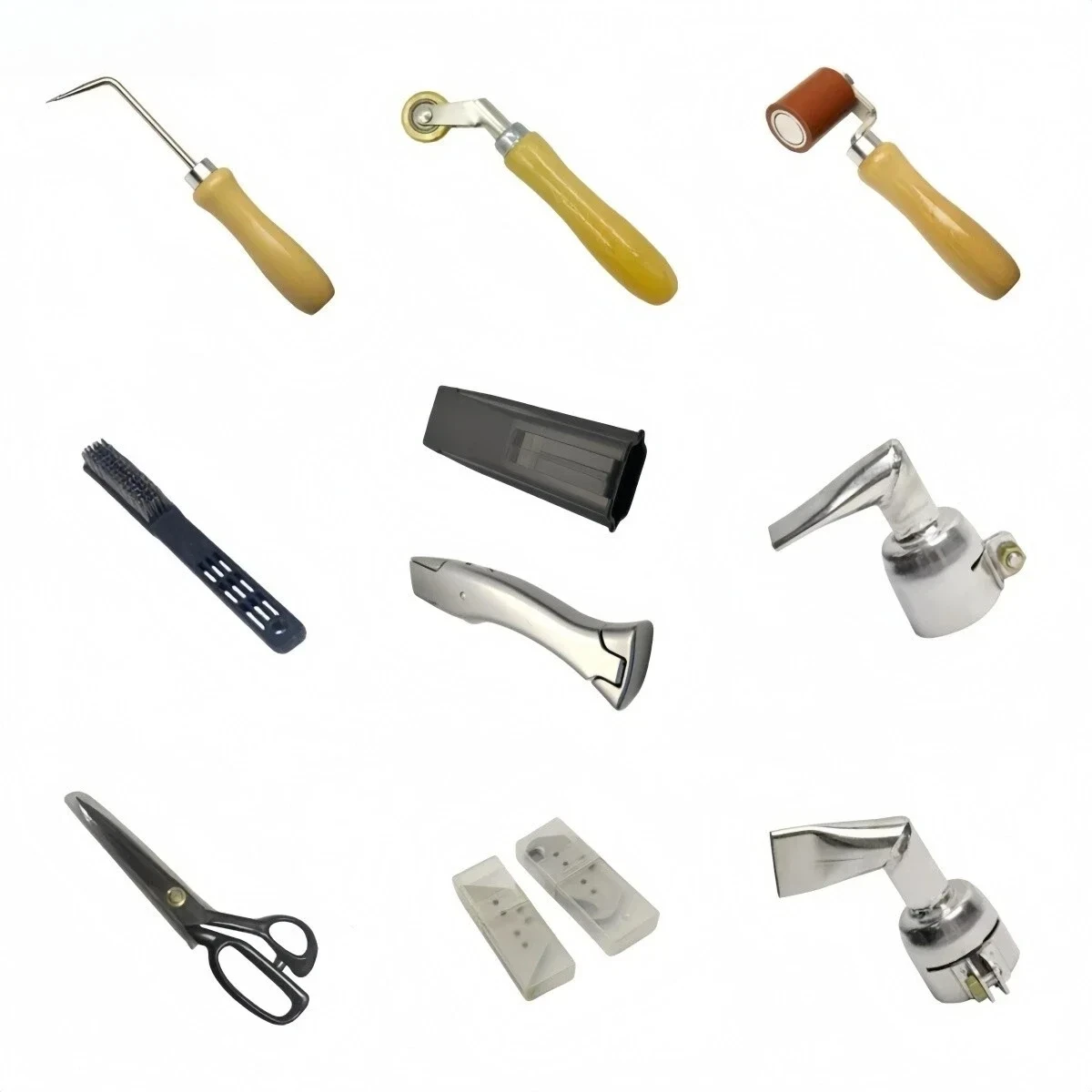 new Weldy Full Accessory Kit Including Nozzle Roller For 1600W Hot Air Gun Welder