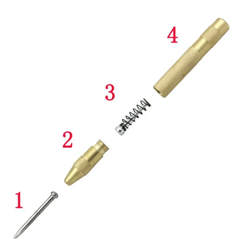 편리한 자동 센터 펀치 로케이터 130MM, 목공 금속 드릴 마킹 시작 구멍 도구 목공 로케이터 드릴 비트