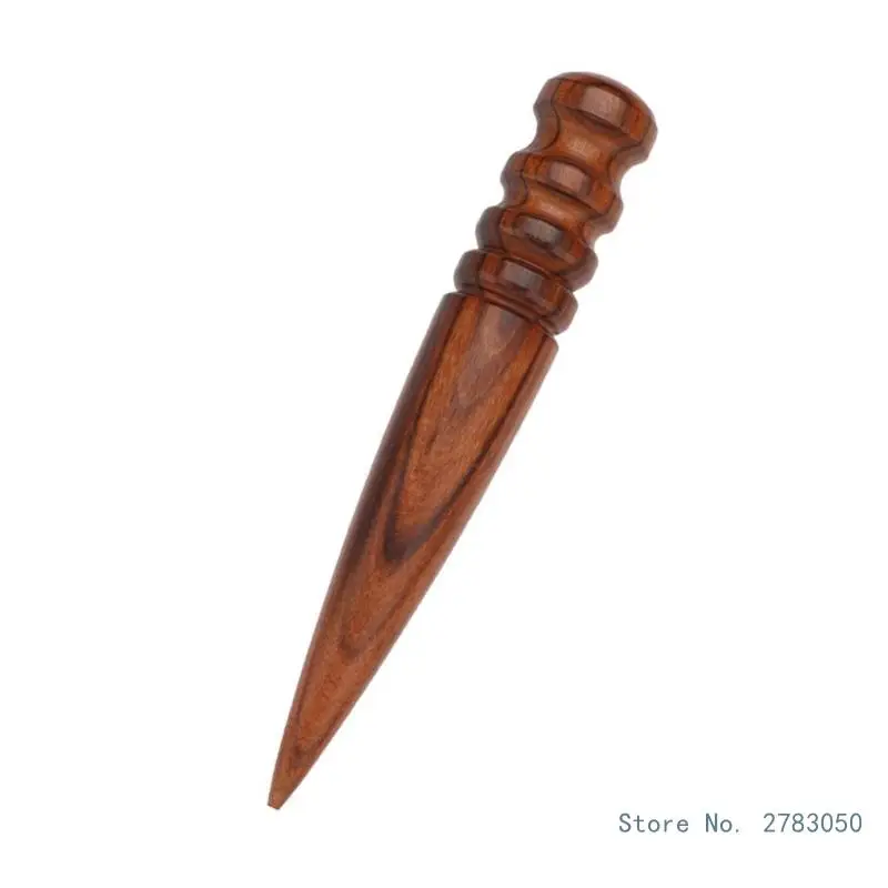 Leather Edging Polishing Tool Wood Leather Craft Edging Burnisher for Leather Working, Wood Leather Edging Slicker Tool