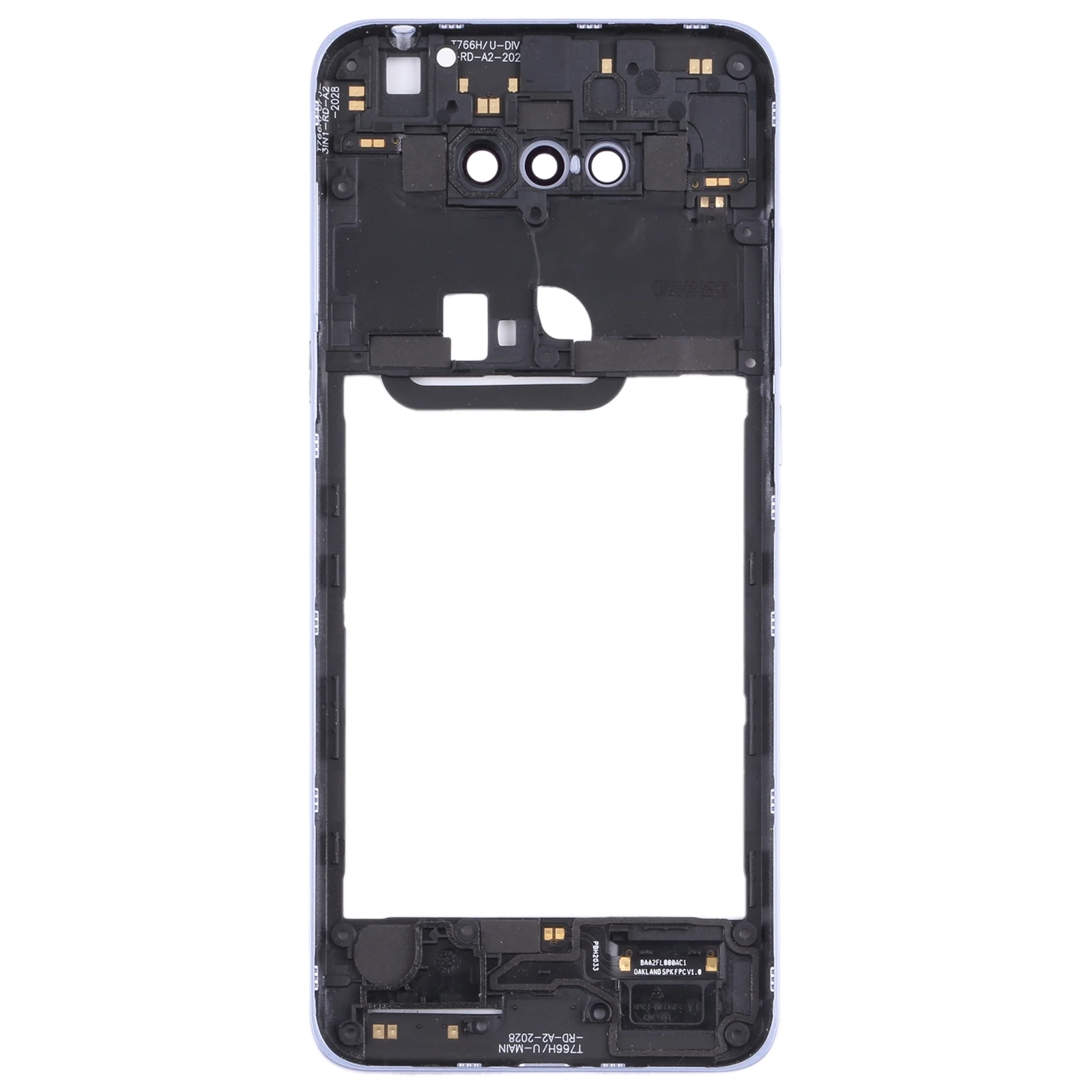 Original Middle Frame Bezel Plate for TCL 10 SE T766H_EEA Phone Frame Repair Replacement Part