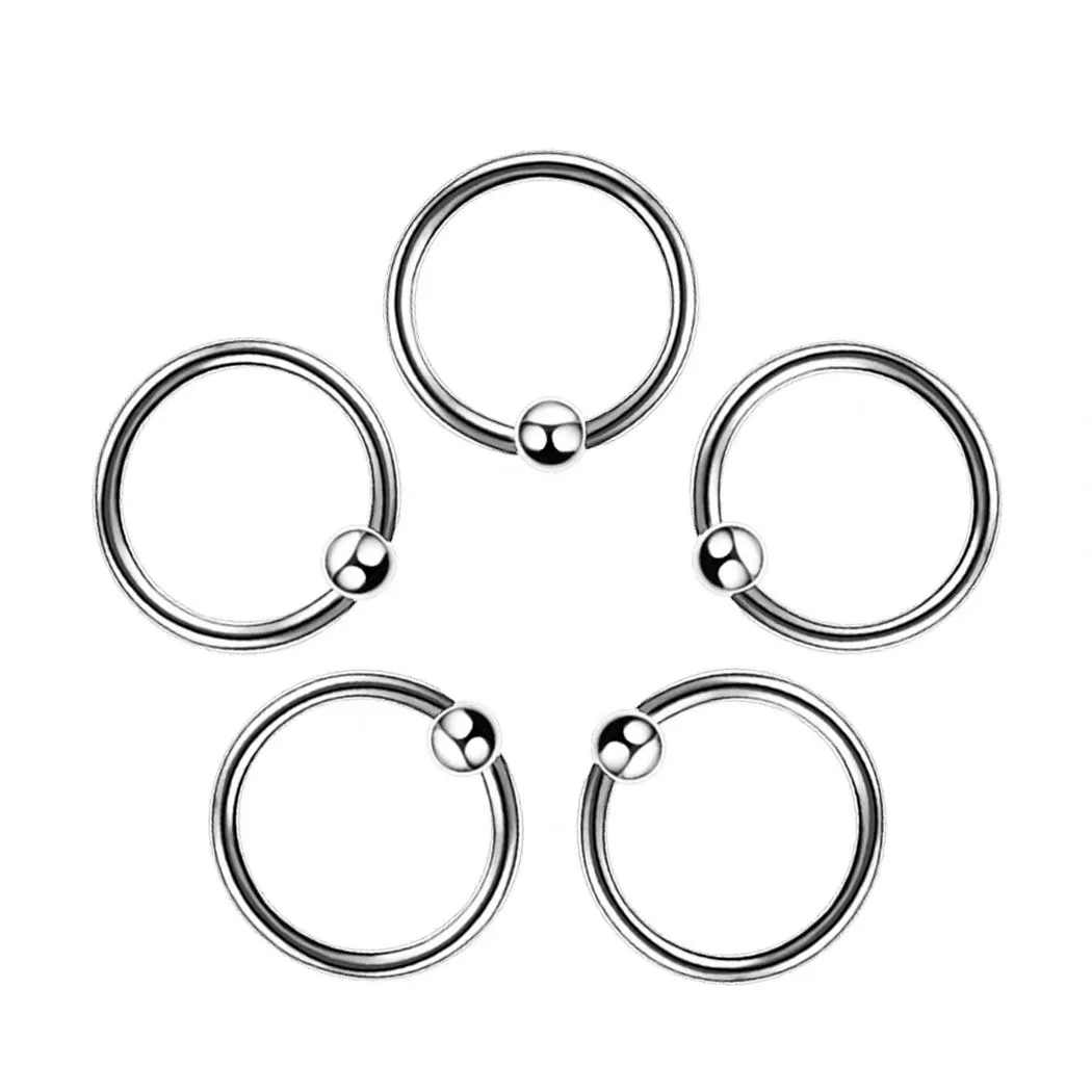 10 Stück Nase Septum Ringe Creolen Punk Augenbrauen Piercing Ring gefälschte Piercings Körper Edelstahl Schmuck Helix Universal