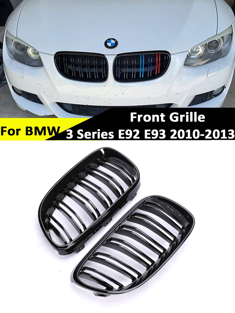 

Для BMW 3 серии E92 E93 2010-2013 M Цветная решетка Передняя решетка из углеродного волокна Гоночные решетки 325i 328i 330i Автомобильные аксессуары Стайлинг