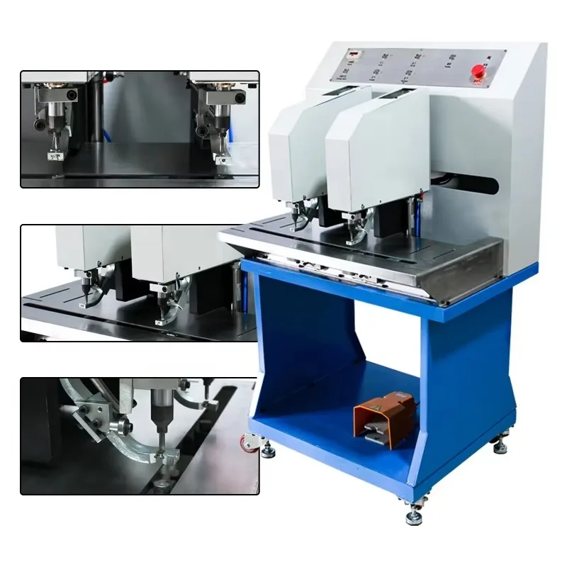 Wholesale Low Cost Multiple Widely-used Double Headed Eyelet Machine For Oilcloth