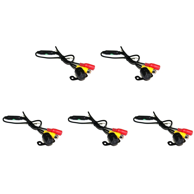 

5X Mini Car Rear Camera Backup Rearview Reversing Reverse Camera Butterfly Design Front Side Rear View Camera For Car