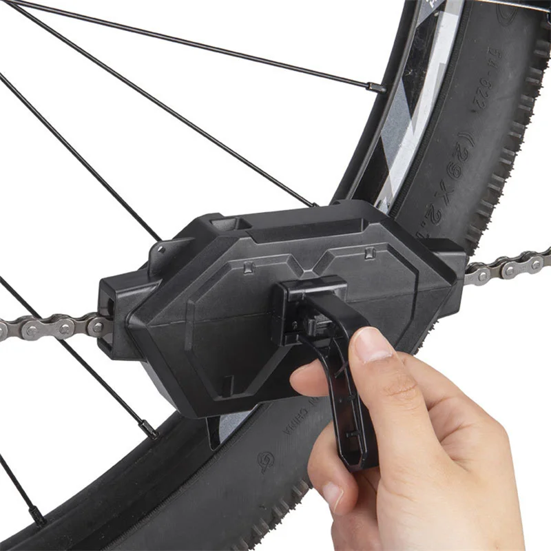 Caja Portátil Magnética con Cepillo Limpiador de Cadena de Bicicleta, para Bicicletas de Carretera y MTB, Alto Rendimiento de Limpieza, Herramienta de Mantenimiento y Limpieza