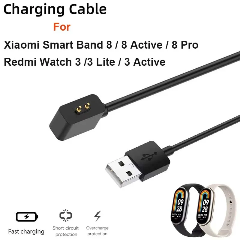 

Magnetic Chargering For Xiaomi Smart Band 10/8/9/8 Active Redmi Watch 5Acitve/3Active/Watch4/Band2 Universal USB Charging Cable