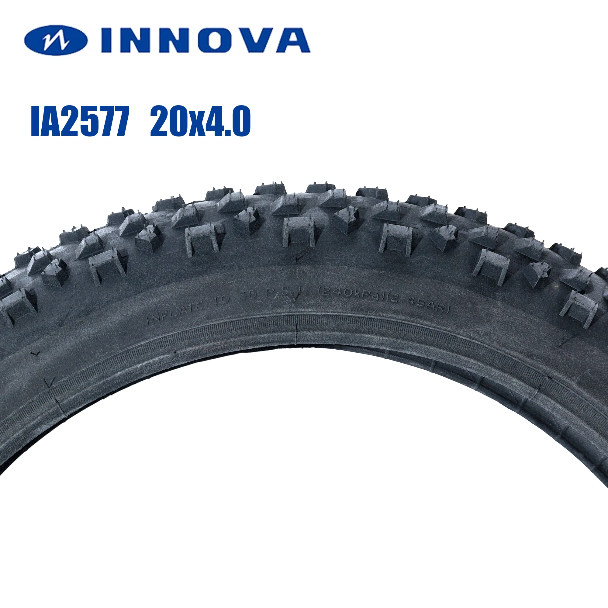 Innova 20x4.0 Fat Tire Snow Tire IA-2577 Original Black Blue Green Electric Bicycle Tyre 20x4.0 Mountain Bike Accessory and Tube