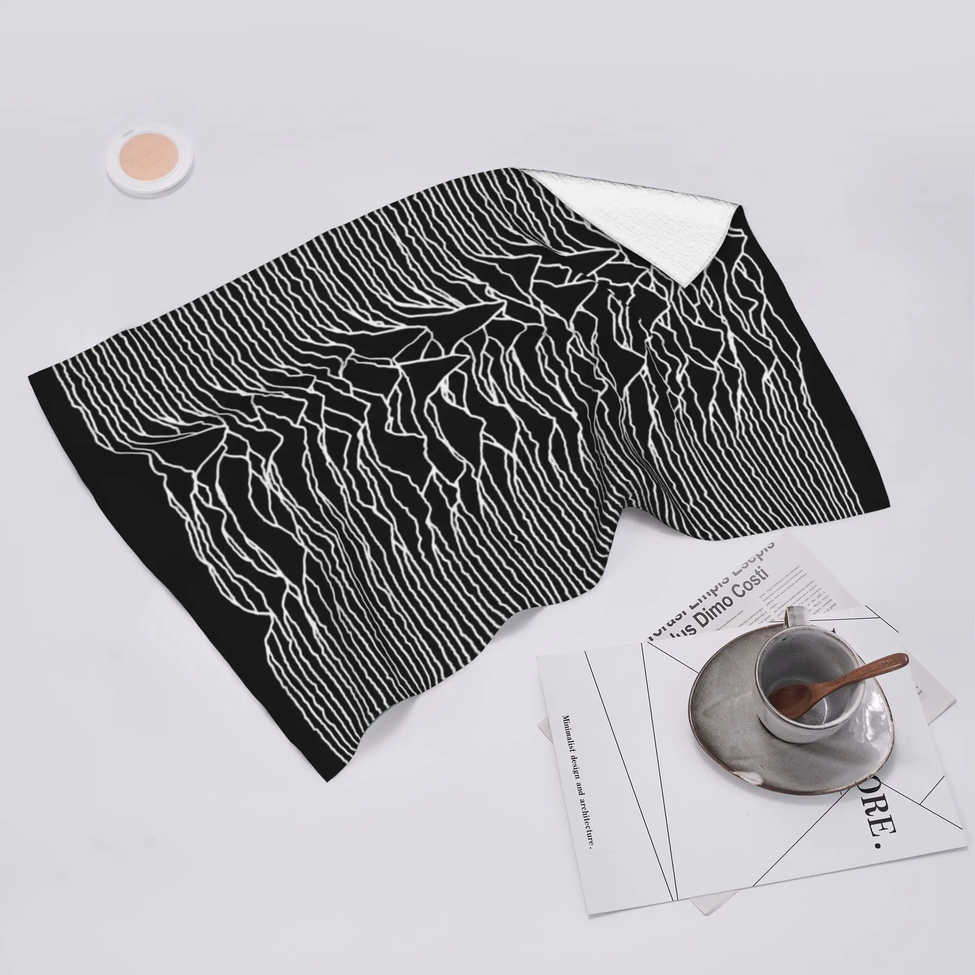 Custom Unknown Pleasures [J01] Soft Face Towel Quick Dry Pool Bath Cotton Towels Breathable