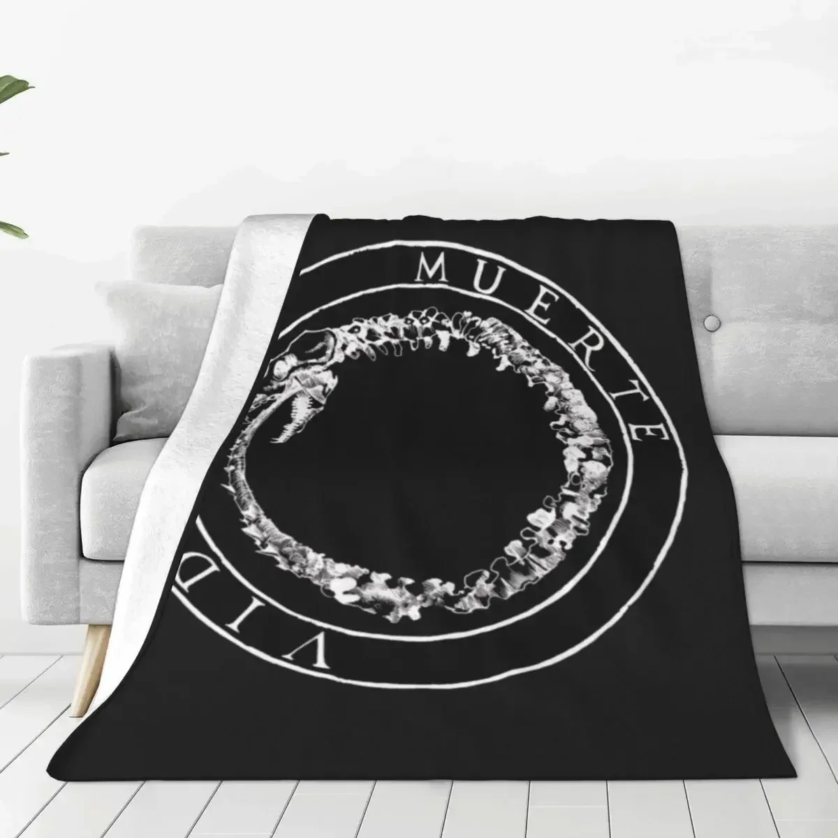 Disco Canserbero Flannel Blanket Death Music Album Warm Throw Blanket for Chair Sofa Bed Travel Funny Bedspread Sofa Bed Cover