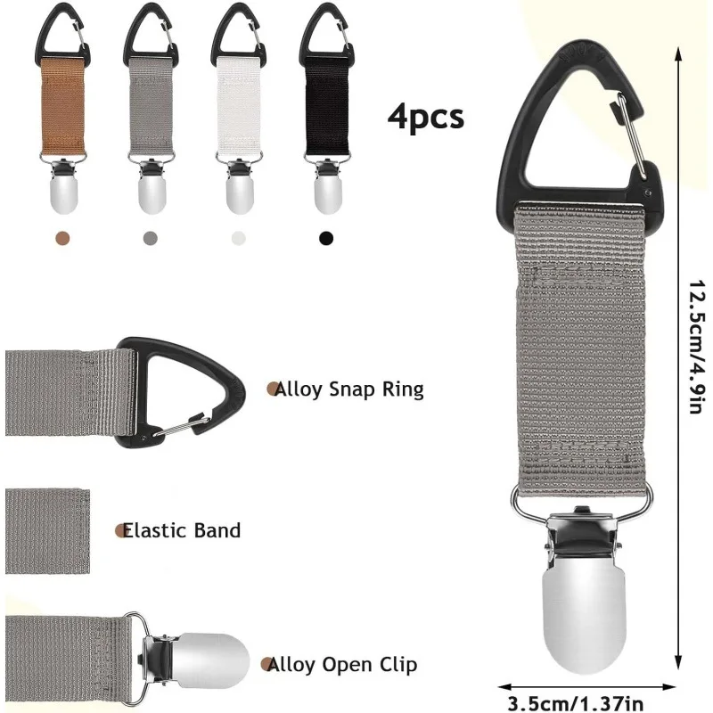 Outdoor-Reise-Strohhut-Clip. Tragbarer Hut-Begleit-Taschen-Clip. Mehrzweck-Handschuh-Organizer für den Außenbereich