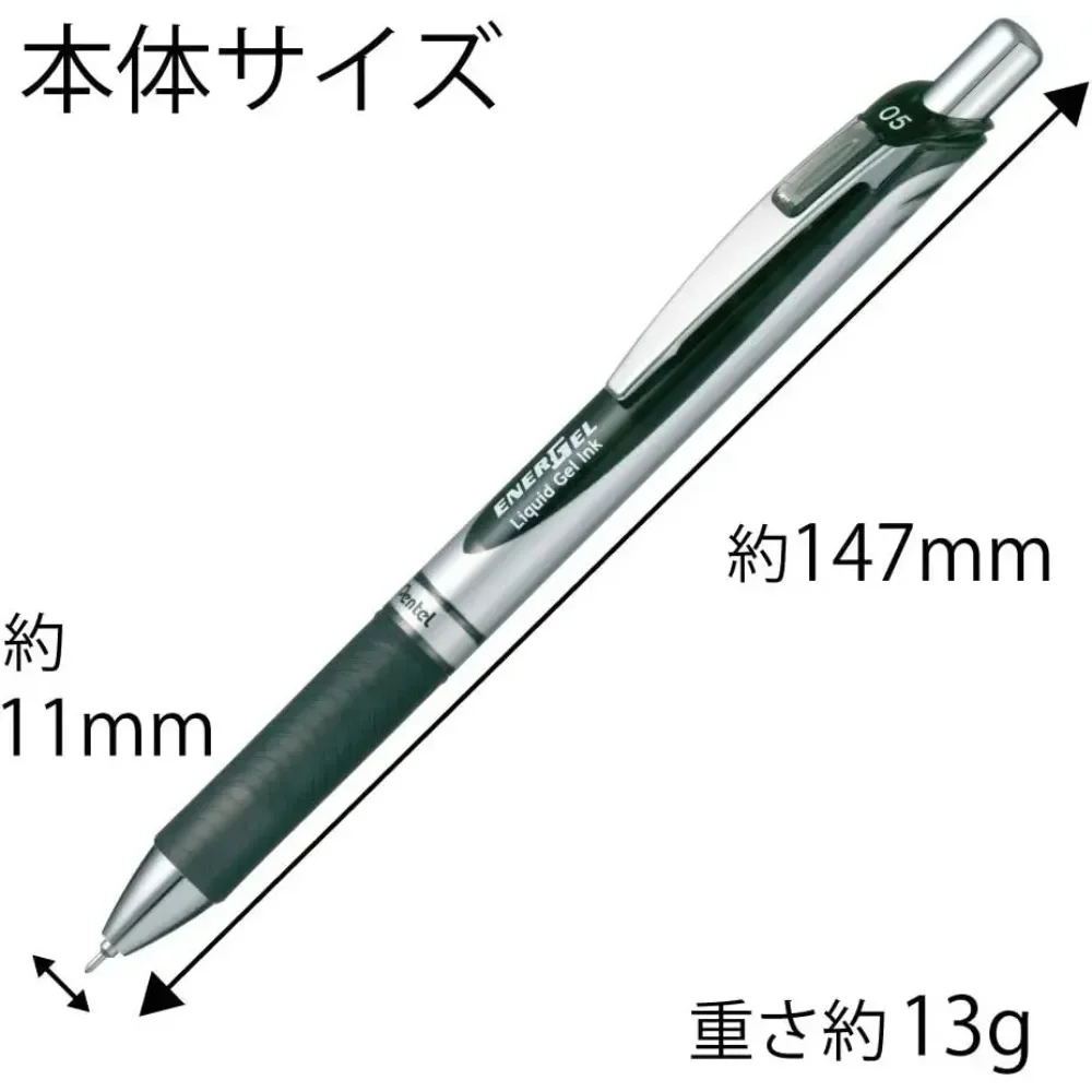 Pack of 3 - Pentel ENERGEL BLN77 Gel Pen 0.3 0.5 0.7 1.0 Mm Quick-drying Neutral Gel Signature Ink Ball Pen Smooth Writing