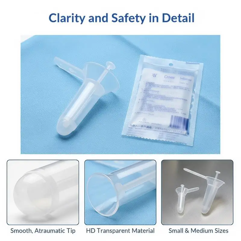 Disposable Transparent Anoscope Hemorrhoid Ligation Device Special Anorectal Health Missing Angle Palpable Anoscope