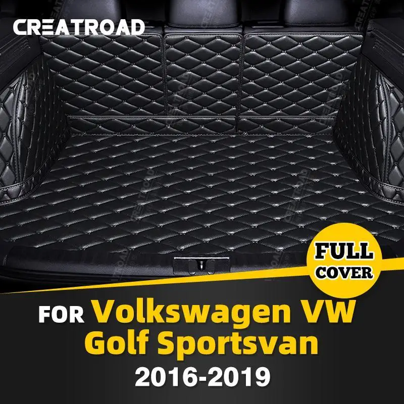

Для Volkswagen VW Golf Sportsvan 2016-2019 18 17 авто полное покрытие коврик для багажника автомобиля грузовой вкладыш аксессуары для интерьера