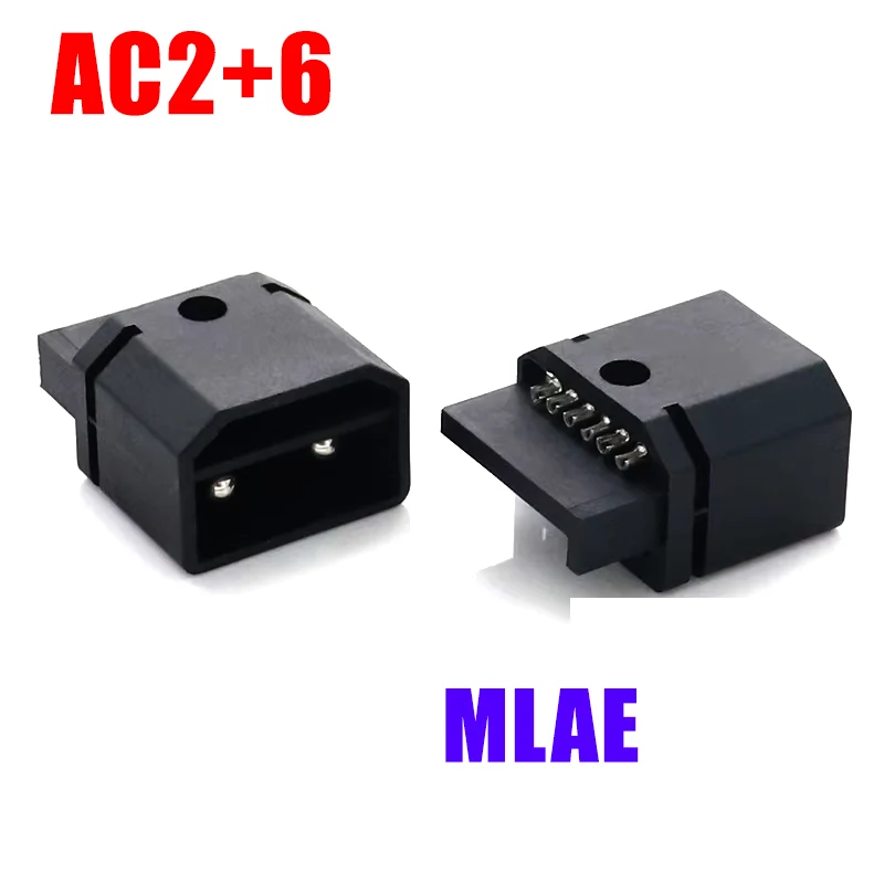 New Energy Lithium 30A Battery Electric AC Socket 2+6 TowerCharging Interface Male and Female Vehicle Connector Plug Socket for
