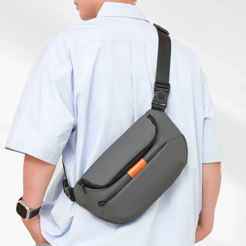 

Casual Men's Chest Bag, Large Capacity, Multiple Pockets, Suitable for Hiking, Travel, Work, Shopping, Daily Occasions, Etc