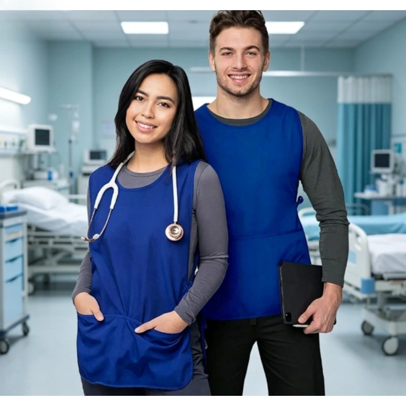 Sleeveless Protective Coverall Stain Resistant Quick Dry Easy Clean for Salon Lab Restaurant Janitorial