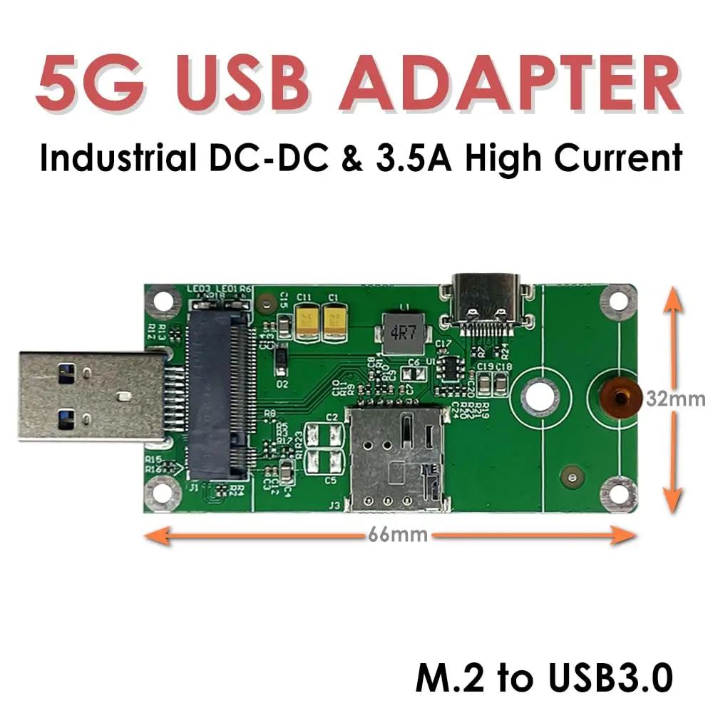 Imagem -05 - Adaptador Usb com Slot para Cartão Nano Sim M.2 Ngff para Usb 3.0 Dongle Tipo-c para Simcom Quectel Huawei Simcom Modem 5g