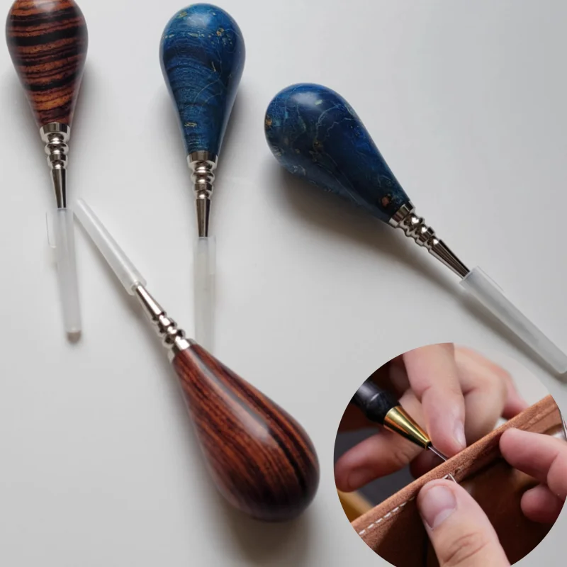 

Кожаный конус с деревянной ручкой, сумка ручной работы «сделай сам», ткань, кожа, ремесленная работа, сверление, гравировка, позиционирующая линия, вспомогательный инструмент, конус