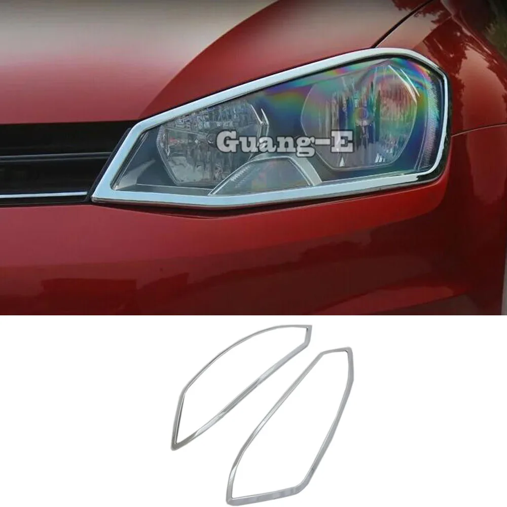 

Front Headlight Trim Frame for VW Volkswagen Golf7 Golf 7 2014 2015 2016 2017 2018 2019 Car Accessories Head Lamp Decoration